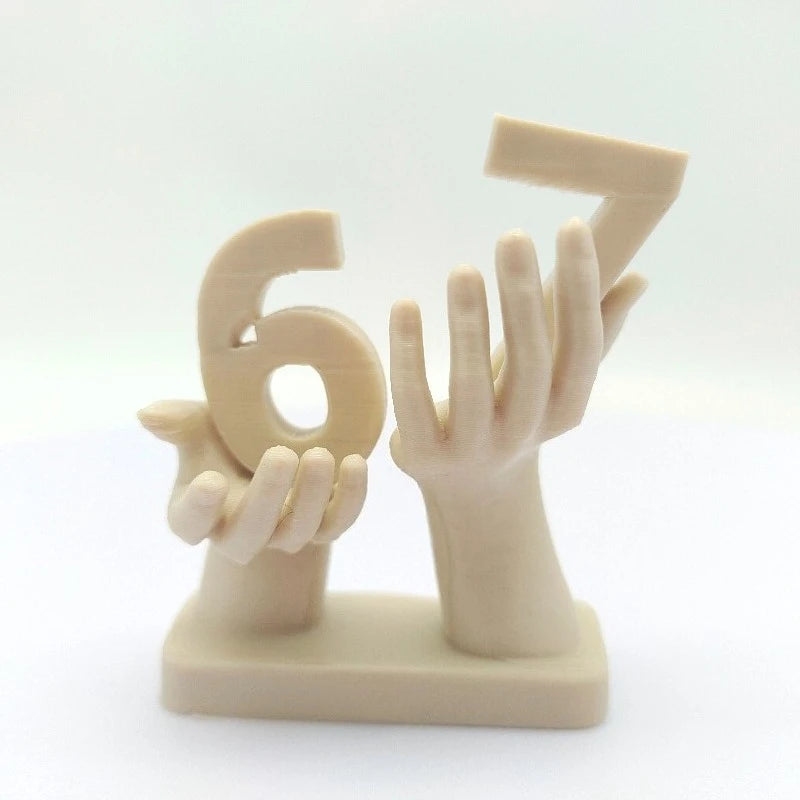 Decorative Number Ornament - Personalized Home Decor for Desk & Shelf