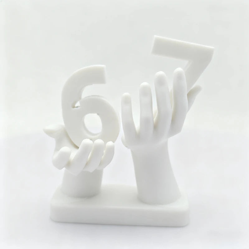 Decorative Number Ornament - Personalized Home Decor for Desk & Shelf
