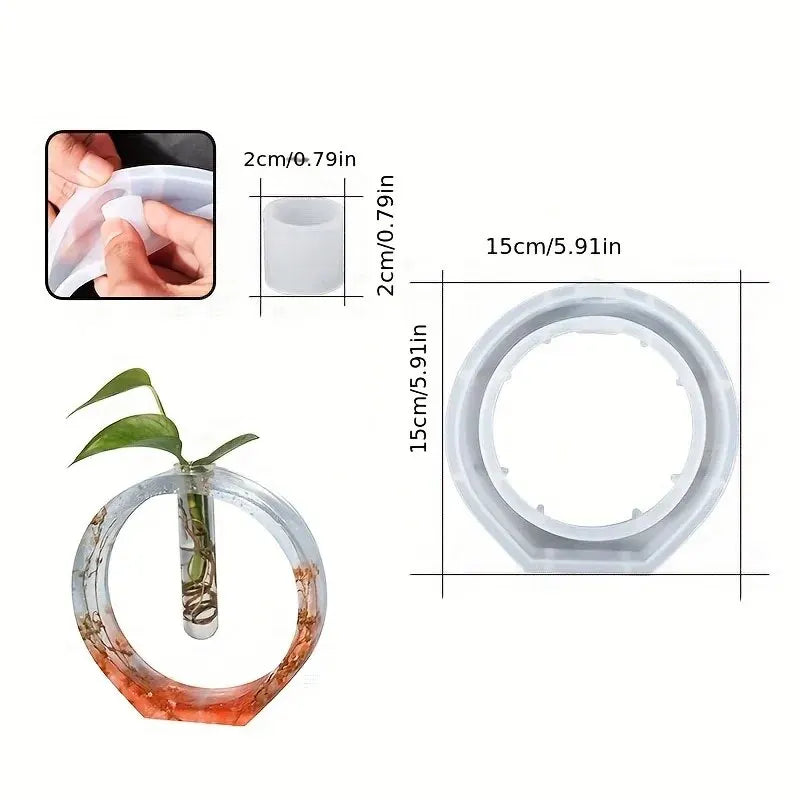 Arched Flower Pot Silicone Mold - DIY Planter & Vase Casting Mold