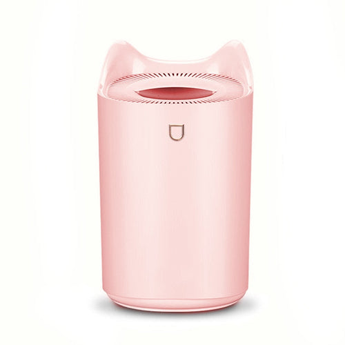 3L Cat‑Design Humidifier & Diffuser – Dual Nozzle with LED Light