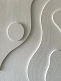 Abstract 3D Textured Canvas Wall Art - Modern Boho Home Decor