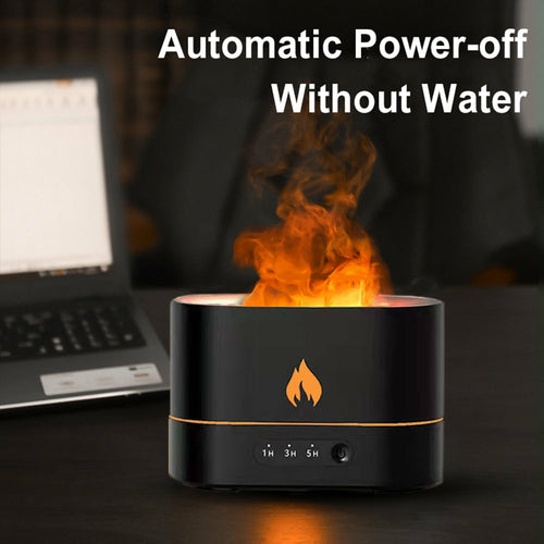 Flame‑Effect Essential Oil Diffuser with Timer – 250 ml