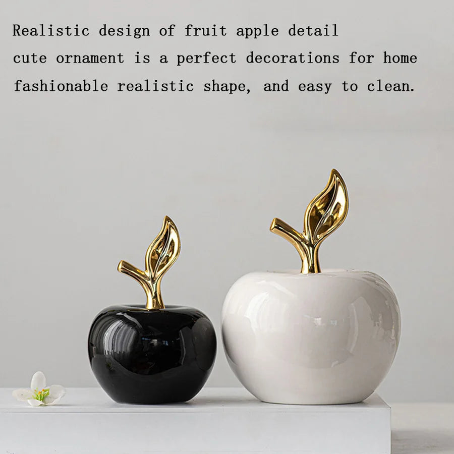 Ceramic Fruit Figurine - European Style Decorative Sculpture for Home Decor