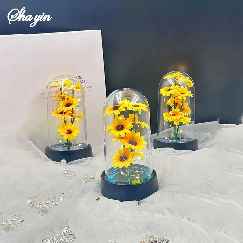 Eternal Sunflower Gift Set - Thoughtful Keepsake for Mother's Day, Graduation & Special Occasions