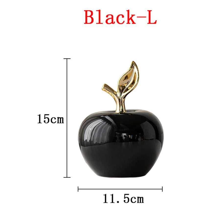 Ceramic Fruit Figurine - European Style Decorative Sculpture for Home Decor