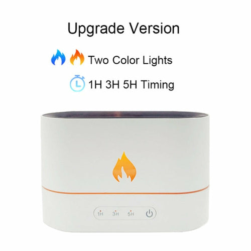 Flame‑Effect Essential Oil Diffuser with Timer – 250 ml