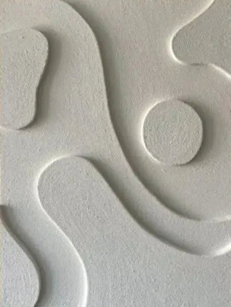 Abstract 3D Textured Canvas Wall Art - Modern Boho Home Decor