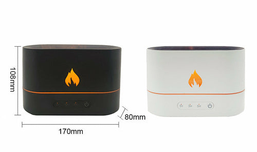 Flame‑Effect Essential Oil Diffuser with Timer – 250 ml