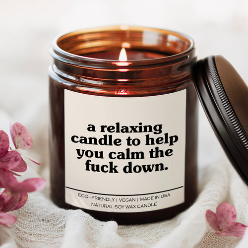Natural Soy Wax Relaxing Candle – 9 oz