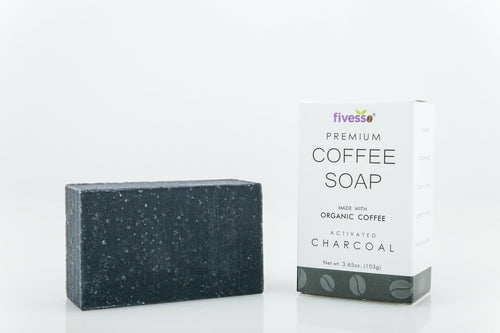 Handcrafted Activated Charcoal & Organic Coffee Soap – 3.65 oz