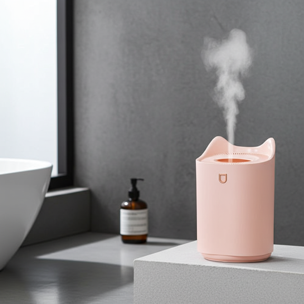 3L Cat‑Design Humidifier & Diffuser – Dual Nozzle with LED Light